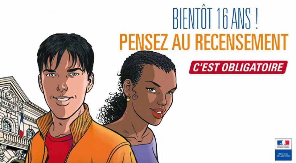 Recensement militaire et Journée Défense et Citoyenneté